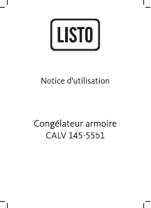 Mode d’emploi Listo CALV 145-55b1 Congélateur