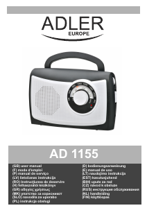 Bedienungsanleitung Adler AD 1155 Radio