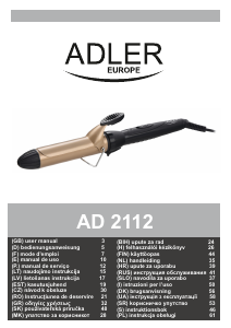Käyttöohje Adler AD 2112 Hiusten muotoilulaite