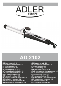Manual de uso Adler AD 2102 Moldeador