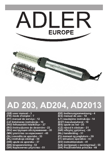 Manual Adler AD 2013 Ondulator