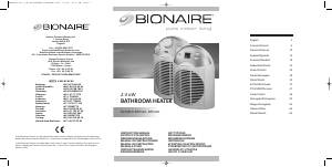Instrukcja Bionaire BFH420 Ogrzewacz