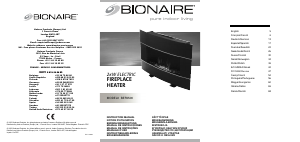 Manual Bionaire BEF6500 Lareira elétrica