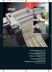Manual Bifinett KH 1177 Máquina da massa