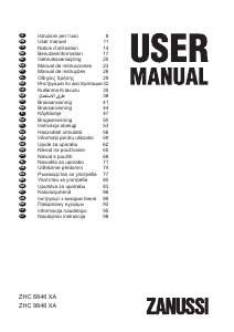 Manuale Zanussi ZHC9846XA Cappa da cucina