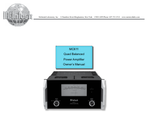 Bruksanvisning McIntosh MC-611 Förstärkare
