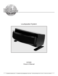 Handleiding McIntosh XCS2K Luidspreker