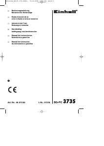 Mode d’emploi Einhell BG-PC 3735 Tronçonneuse