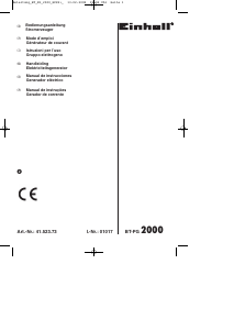 Handleiding Einhell BT-PG 2000 Generator