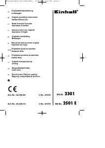Manuale Einhell BG-EL 2301 Soffiatore