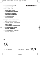 Handleiding Einhell BG-PL 26/1 Bladblazer