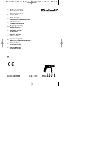 Handleiding Einhell BT-ID 550 E Klopboormachine