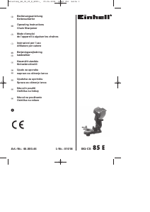 Manual Einhell BG-CS 85 E Chainsaw Chain Sharpener