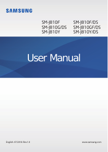 Handleiding Samsung SM-J810Y/DS Galaxy J8 Mobiele telefoon