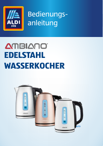 Bedienungsanleitung Ambiano MD 19697 Wasserkocher