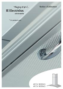 Mode d’emploi Arthur Martin-Electrolux AFCV9033A Hotte aspirante