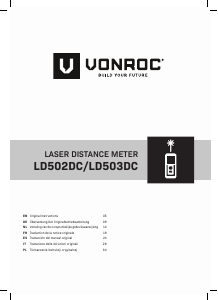 Bruksanvisning Vonroc LD503DC Laseravståndsmätare