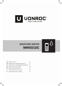 Handleiding Vonroc MM501DC Vochtmeter