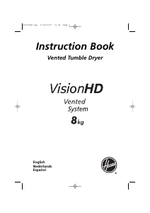 Bruksanvisning Hoover VHV 780 CX Torktumlare