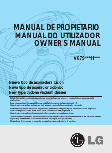 Manual LG VK7920NHAQT Aspirador
