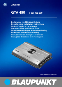 Manual Blaupunkt GTA 450 Car Amplifier