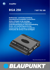 Manuale Blaupunkt BGA 250 Amplificatore auto