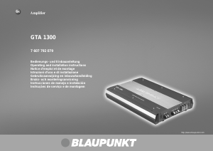 Mode d’emploi Blaupunkt GTA 1300 Amplificateur de voiture