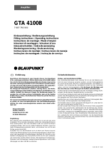Handleiding Blaupunkt GTA 4100B Autoversterker