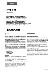 Manual Blaupunkt GTA 280 Car Amplifier
