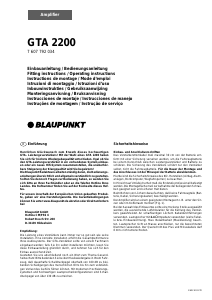 Mode d’emploi Blaupunkt GTA 2200 Amplificateur de voiture