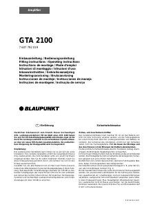 Mode d’emploi Blaupunkt GTA 2100 Amplificateur de voiture