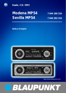 Mode d’emploi Blaupunkt Sevilla MP54 Autoradio