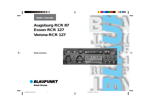 Mode d’emploi Blaupunkt Verona RCR 127 Autoradio