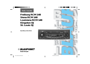 Handleiding Blaupunkt Siena RCM 148 Autoradio