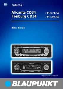 Mode d’emploi Blaupunkt Freiburg CD34 Autoradio
