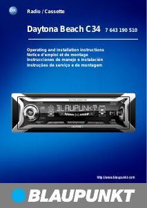 Manual de uso Blaupunkt Daytona Beach C34 Radio para coche