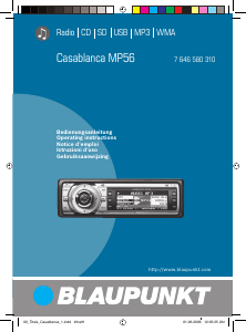 Mode d’emploi Blaupunkt Casablanca MP 56 Autoradio