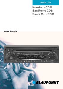 Mode d’emploi Blaupunkt San Remo CD31 Autoradio