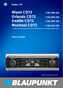 Mode d’emploi Blaupunkt Montreal CD73 Autoradio