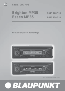 Mode d’emploi Blaupunkt Essen MP35 Autoradio