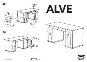 Прирачник IKEA ALVE Работна маса