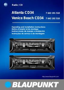 Bruksanvisning Blaupunkt Atlanta CD34 Bilradio