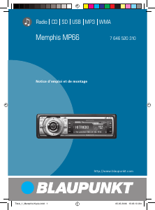 Mode d’emploi Blaupunkt Memphis MP66 Autoradio