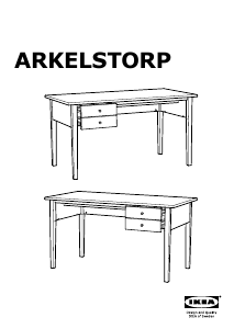 Bedienungsanleitung IKEA ARKELSTORP Schreibtisch