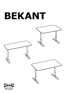 मैनुअल IKEA BEKANT डेस्क