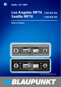 Mode d’emploi Blaupunkt Seattle MP74 Autoradio