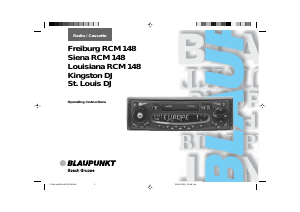 Manual Blaupunkt Louisiana RCM 148 Car Radio