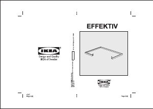 Посібник IKEA EFFEKTIV Письмовий стіл