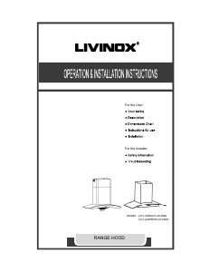 Bruksanvisning Livinox LCH-JASPERPLUS-90SS Köksfläkt