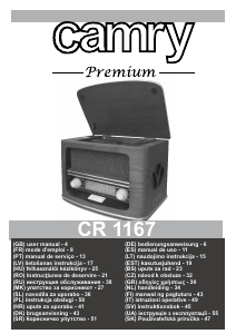 Manual Camry CR 1167 Rádio